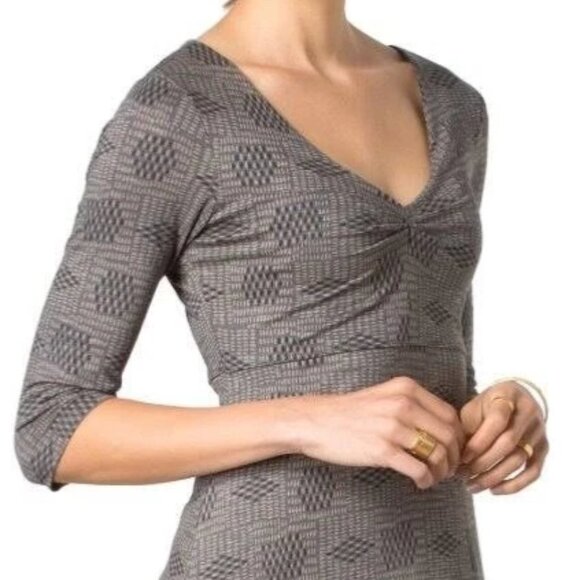 TOAD&Co Rosalinda Jersey Knit Dress Organic Cotton Tencel V-Neck Size M - Picture 1 of 15